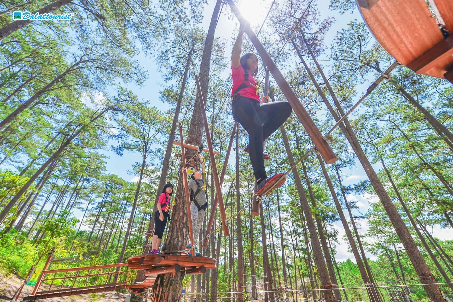 High Rope Course Adventure at Datanla Waterfall1