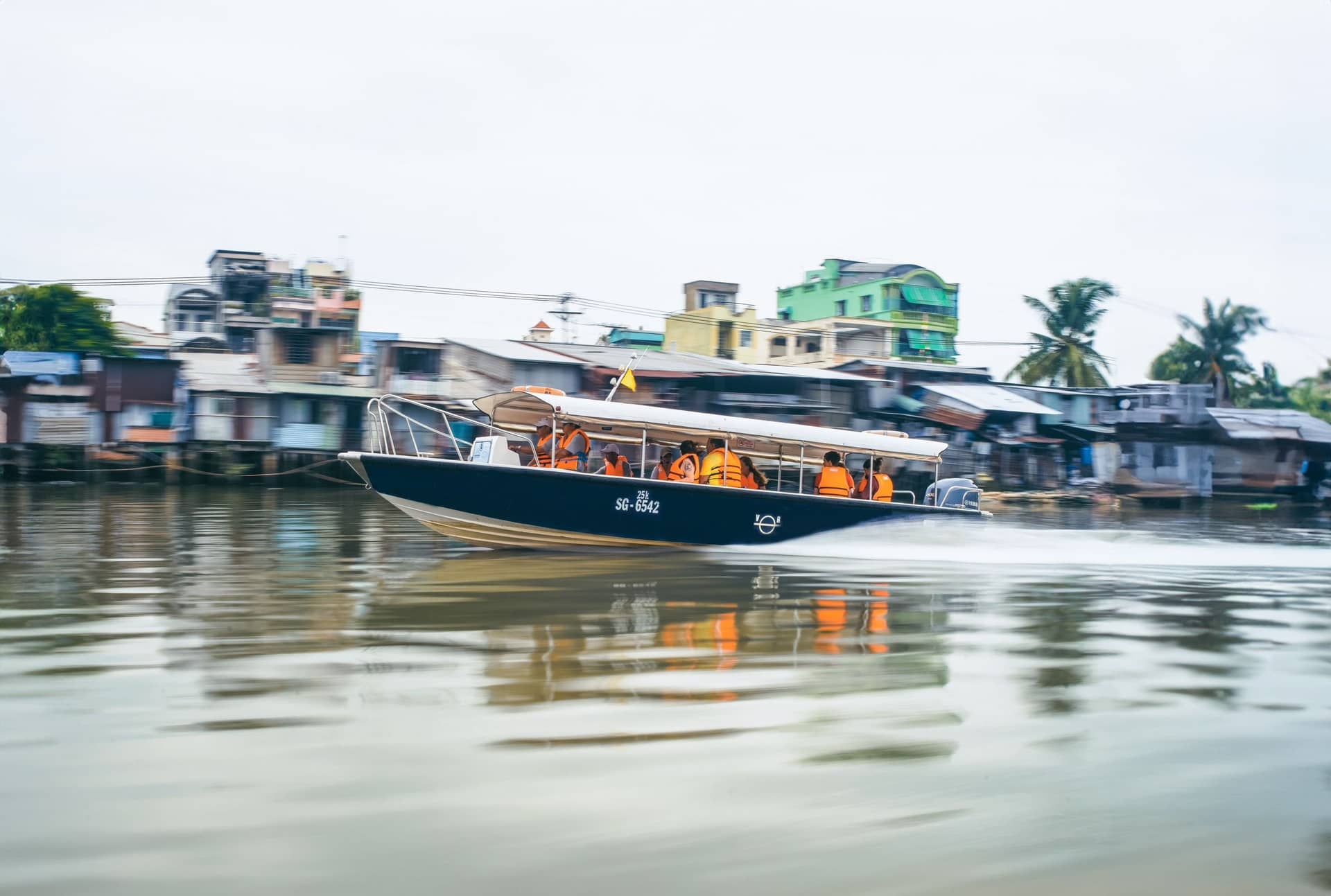 Mekong Delta by Speedboat Along Saigon River