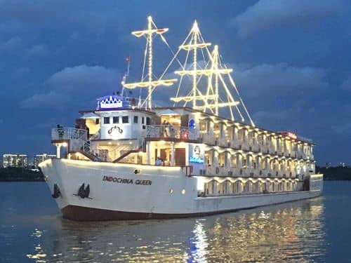 Saigon Evening Tour with WaterBus & Dinner Cruise by Motorbike