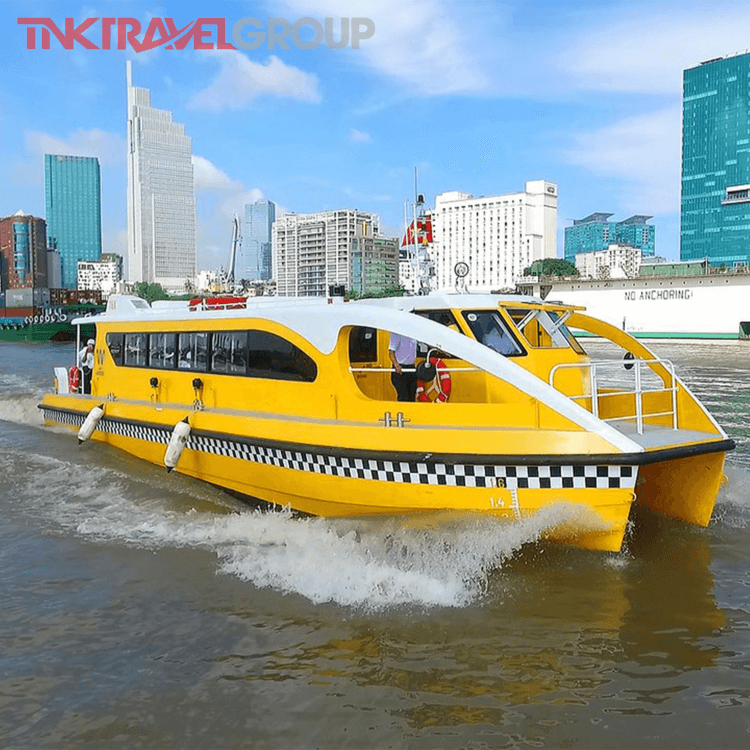 Saigon Evening Tour with WaterBus & Dinner Cruise by Motorbike2