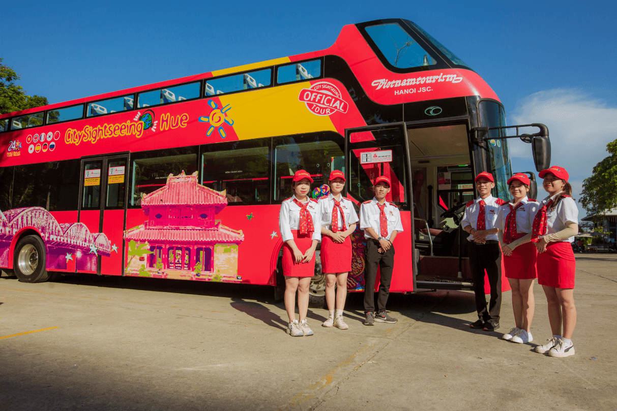 Sightseeing Double-Decker Bus Ticket by City Sightseeing in Hue1