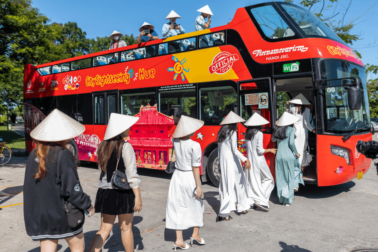 Sightseeing Double-Decker Bus Ticket by City Sightseeing in Hue4