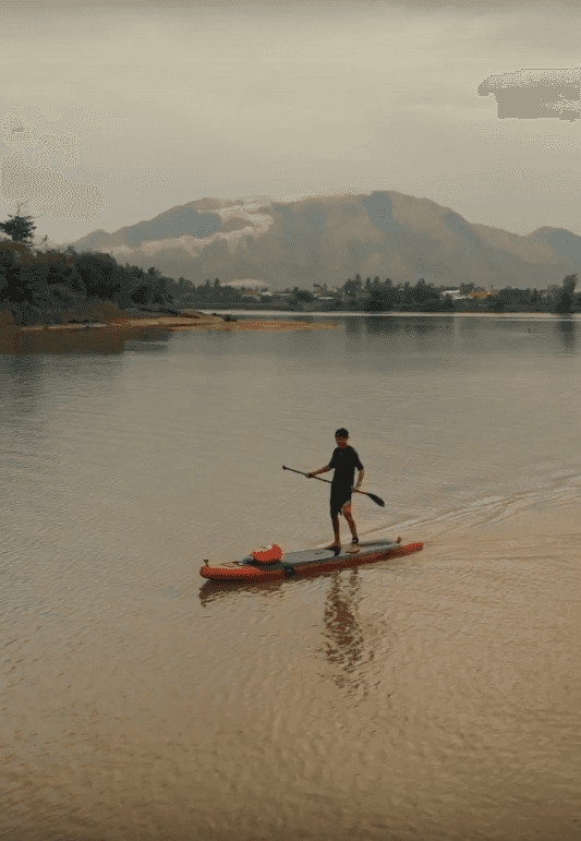 Stand Up Paddle Boarding and Sunset Watching on Cai River2