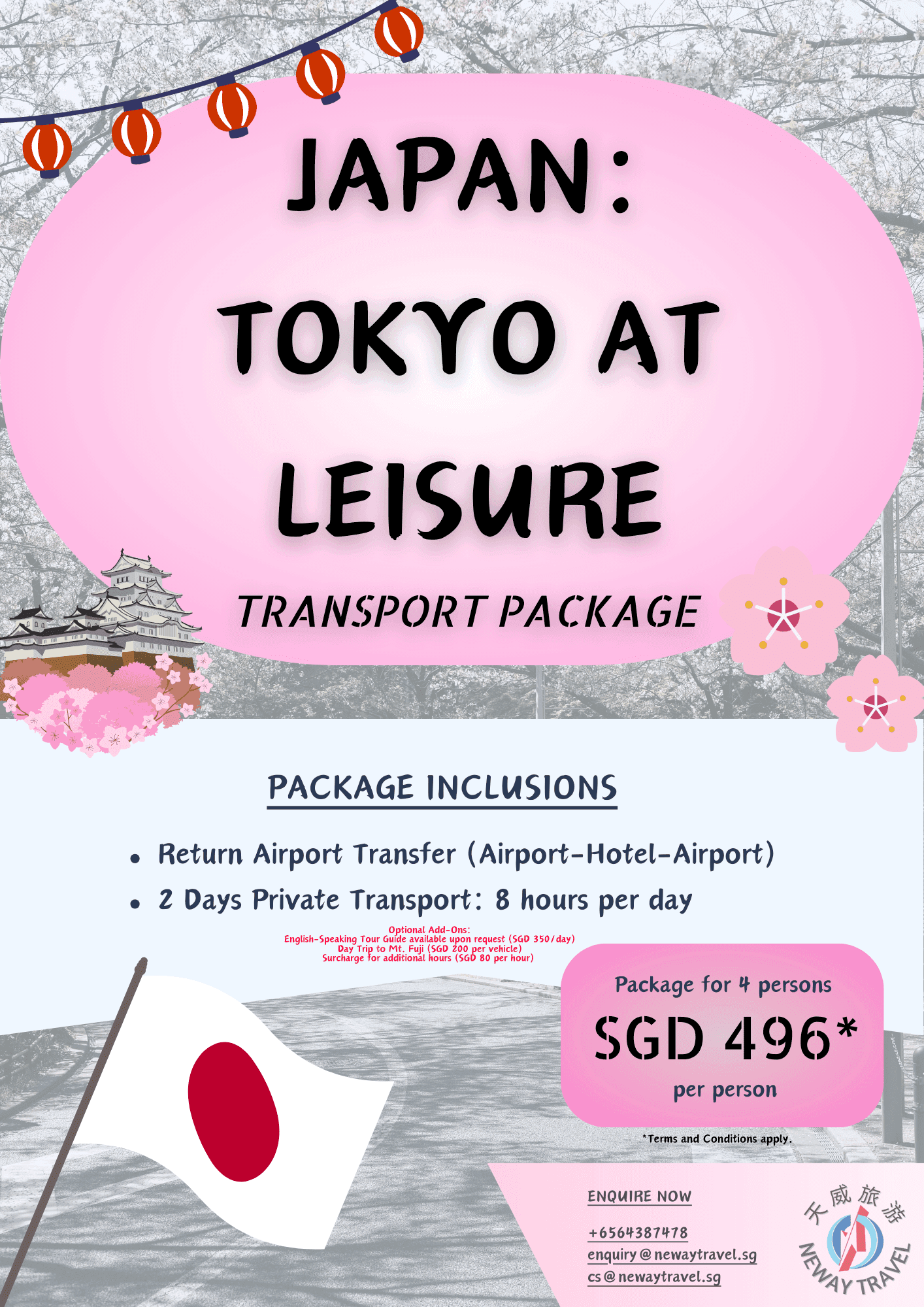 Japan: Tokyo at Leisure Transport Package Private Car