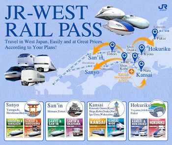 บัตรโดยสาร JR West Rail Pass1