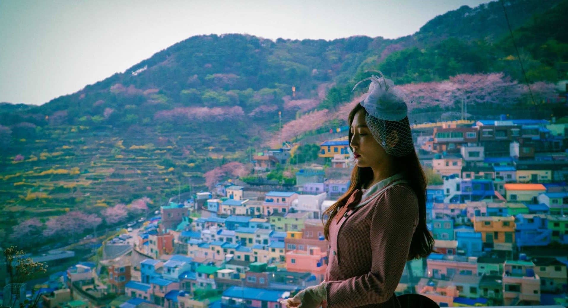 Busan Retro Outfit Rental in Gamcheon Culture Village
