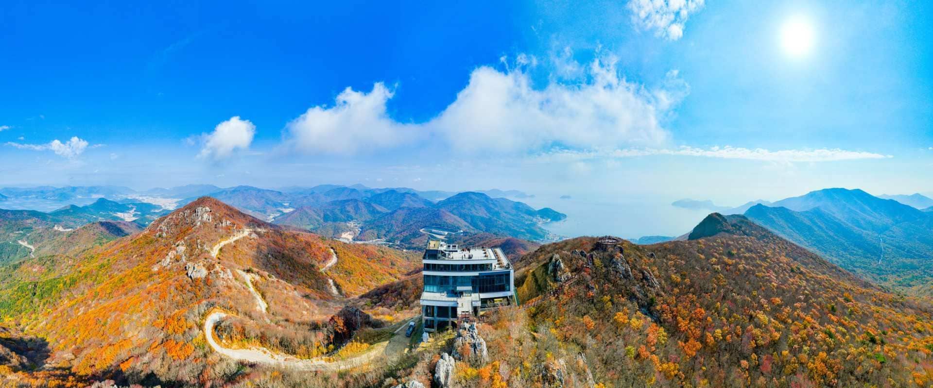 Departure from Busan|Oedo Botania Island, Geoje Panorama Cable Car, Haegeumgang & Hill of Wind Day Tour|Korea