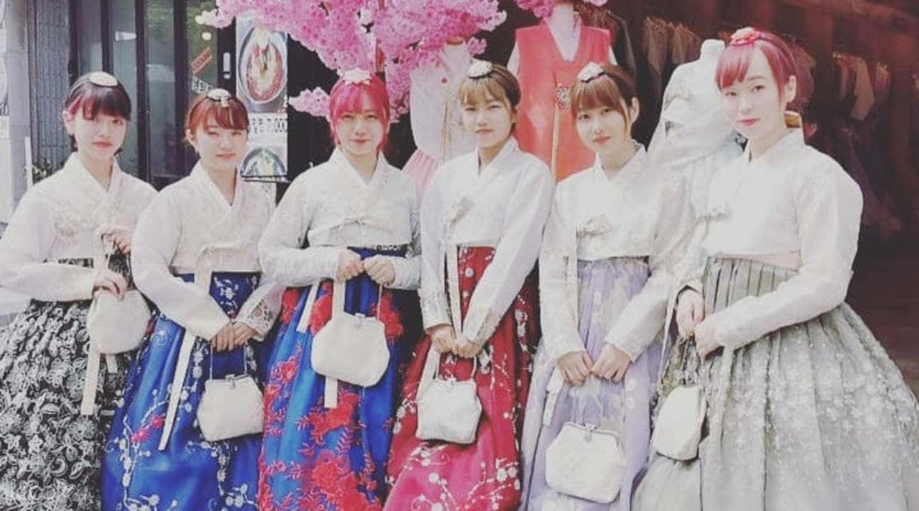 Gamcheon Culture Village Hanbok Rental with Hair Styling and Accessories3