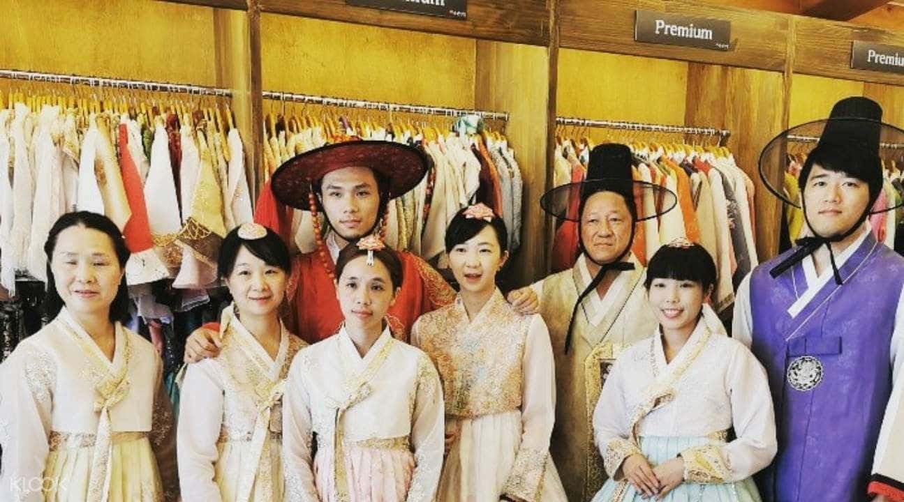 Gamcheon Culture Village Hanbok Rental with Hair Styling and Accessories2