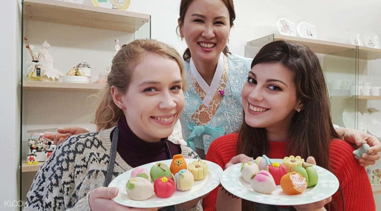 Korean Traditional Dessert Rice Cake and Rice Cookie Making Class3