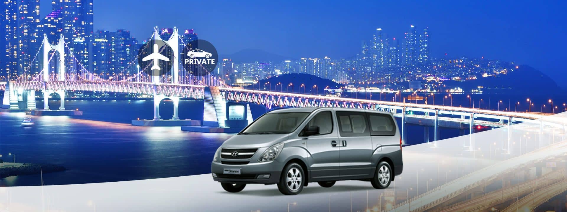 Private Gimhae International Airport (PUS) Transfers for Busan