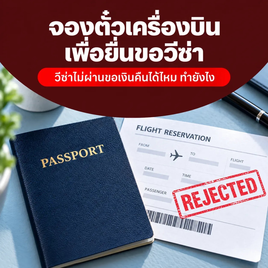 จองตั๋วเครื่องบินเพื่อยื่นขอวีซ่า 2026 ทำยังไง ต้องซื้อตั๋วจริงไหม?