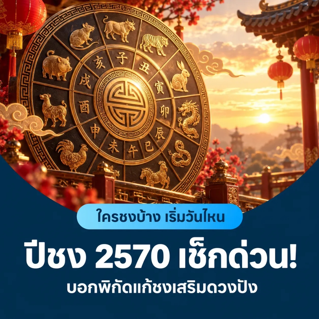 ปีชง 2570 เช็กด่วน! ใครชงบ้าง เริ่มวันไหน บอกพิกัดแก้ชงเสริมดวงปัง